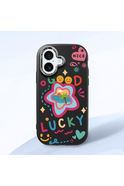 iPhone 16 Compatible Case with Camera Protector Black Silicone Couple Phone Case with Heart Pattern