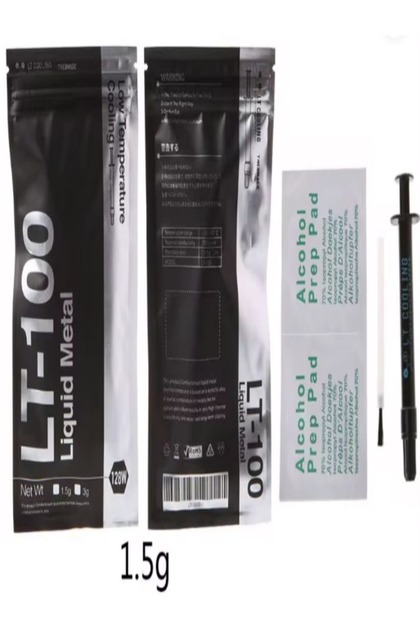 LT-100 Liquid Metal Thermal Paste Grease for CPU GPU Liquid Cooling Ultra 128W/mK 1.5g Compound Cooling Grease