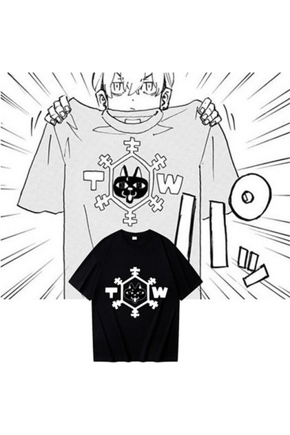 Mi̇ngalondon Tokyo Revengers Symbol Printed Black Unisex Oversize T-Shirt