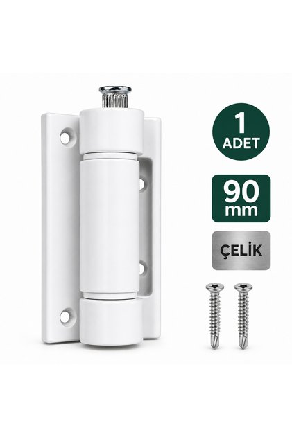 Pimapen Kapı Menteşesi Beyaz 90 mm – PVC Kapı Menteşesi, Ayarlanabilir Metal Pim