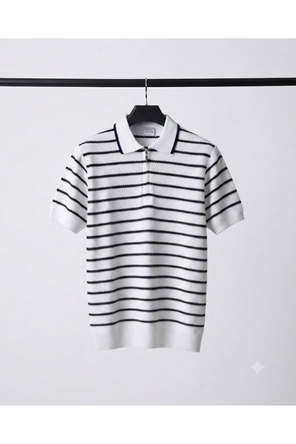 Men's Short-Sleeved Summer Knitwear T-Shirt Basic T-Shirt