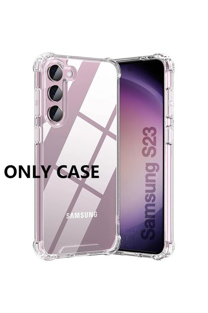 S23 FE Clear Shockproof Soft Clear TPU Case For Samsung Galaxy S25 S24 S23 S21 FE S22 Plus Ultra Cov