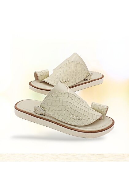 Shoe Oriental Siki Made of Genuine Leather with Crocodile Pattern