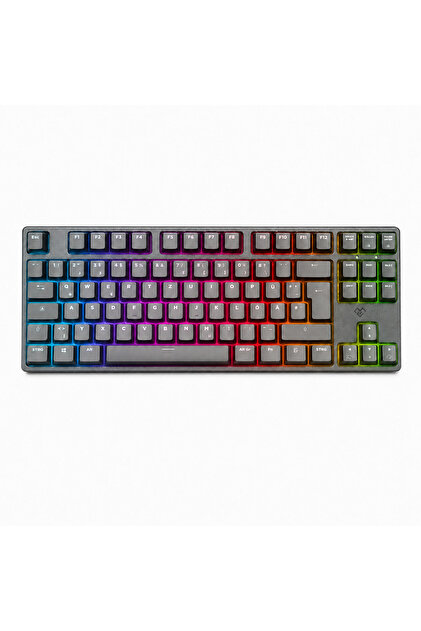 Tastatură Mecanică Gaming MGG, RGB, Switch-uri Red, Software Dedicat, Layout German DE, Cablu USB Împletit, TKL, Anti-Ghosting, ABS, Neagră