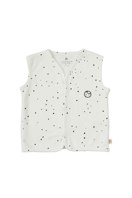Double Sided Vest Newborn Cosmos White Organic Cotton
