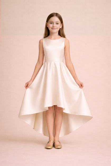 nsmkidslife Girl's Evening Dress Ecru Color Asymmetrical Cut, Graduation & Wedding Dress- Trendyol nsmkidslife Girl's Evening Dress Ecru Color Asymmetrical Cut, Graduation & Wedding Dress- Trendyol
