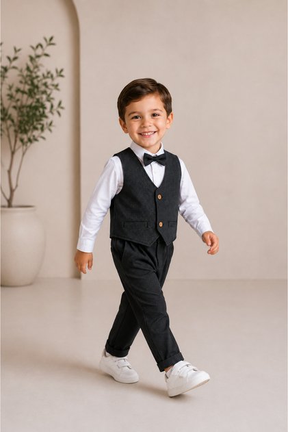Baby Boy & Child Striped Vest Set Suit for Special Occasions Birthday Party