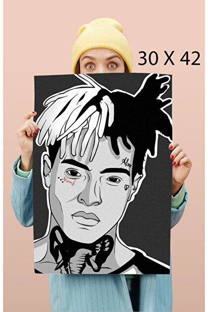 Luna Marissa Fanart Xxxtentacion Poster - Çerçevesiz Kalın Kağıt