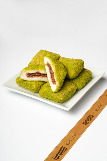 Çikolata Dolgulu Toz Fıstıklı Bohça Lokum 1 kg