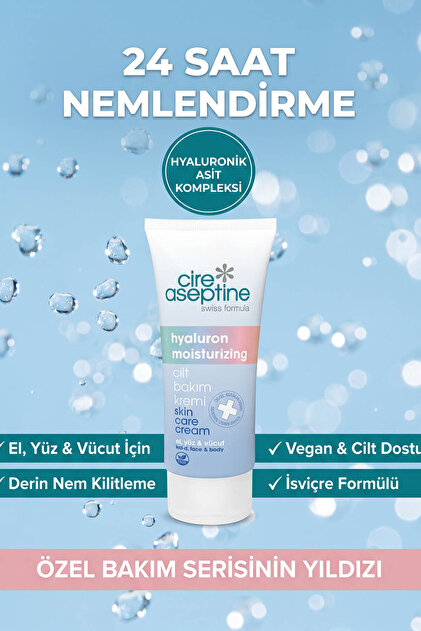 Cire Aseptine Hyaluron Moisturizing Özel Bakım Kremi 75ml- El, Yüz