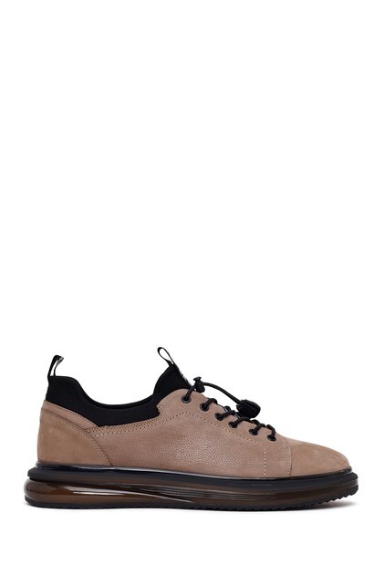 Men's Mink Lace-Up Thick Sole Suede Leather Casual Sneakers 26Sfd6408V3