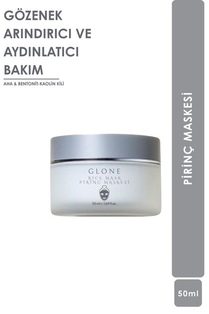 Rice Mask | Pore Purifying and Brightening Skin Care | Aha & Bentonite-Kaolin Clay | 50 ml