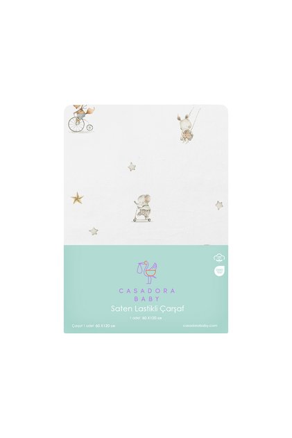 Circus 100% Organic Cotton Baby Fitted Sheet 60 X 120 cm