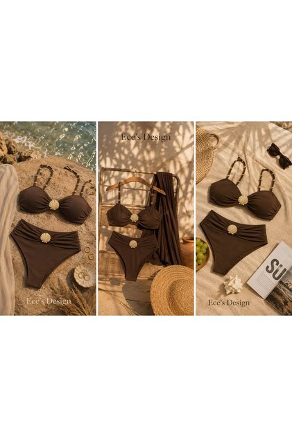 Ece's Women's Oyster Patterned Bikini Set My1002