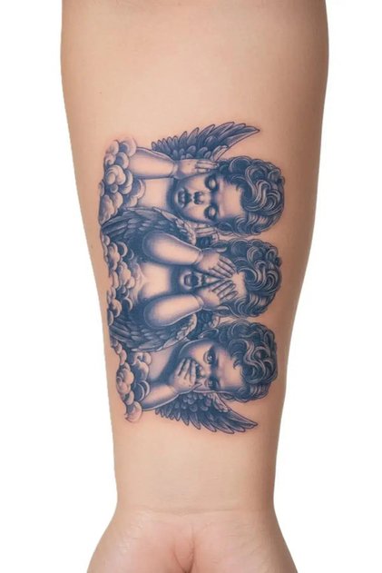 1 Ay Kalıcı 24 Saat Sonra Kararan Görmedim Duymadım Bilmiyorum Mınımal Model Geçici Dövme Tattoo