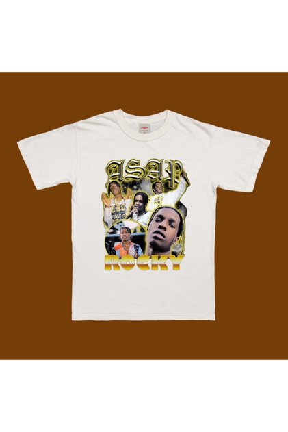 Asap Rocky златна тениска