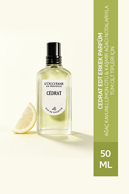 L'Occitane The Vert Partüm, EDT, Unisex,Yeşil Çay Notaları, 50 ml