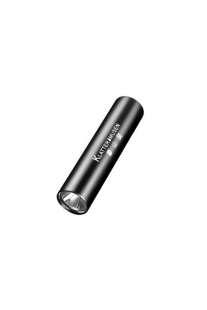 black Mini USB Rechargeable Flashlight Strong Light Long-Range LED Small Portable Aluminum Alloy for