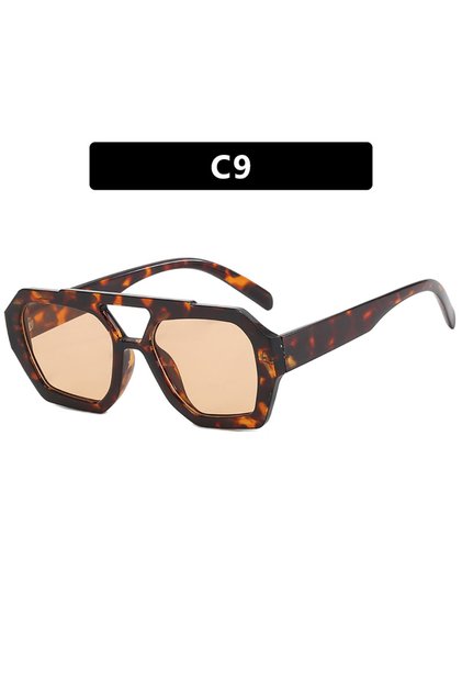 leopard 2 Irregular Sunglasses, New European and American Instagram Influencers, Same Fashionable Su