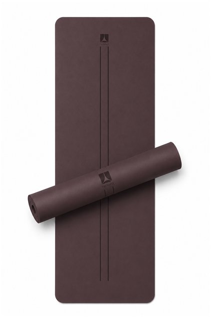 TPE Yoga Pilates Matı Çevre Dostu Profesyonel Egzersiz Matı 5 mm - Koyu Bordo
