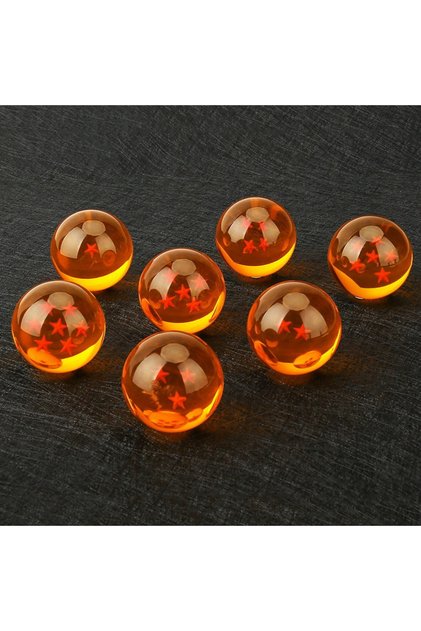 Bandai NO BOX Dragon Ball Z Anime Figure Crystal Ball toy Action Figures Star 3.5cm Dragon Balls Des