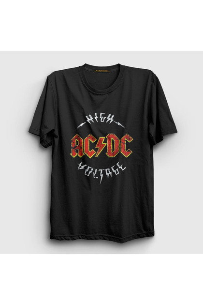 Μπλουζάκι Unisex Μαύρο Υψηλής Τάσης Ac/dc 6295tt