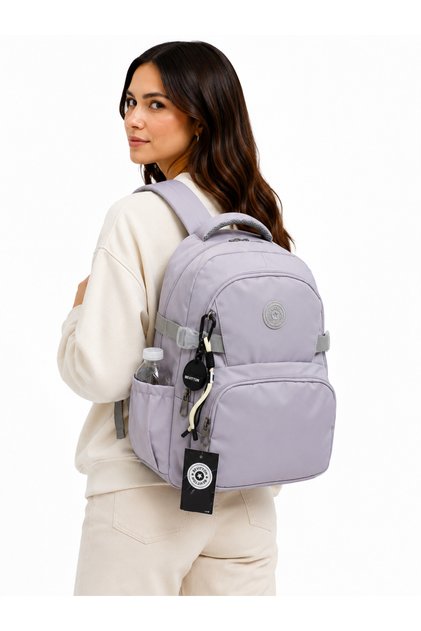 1700 Lavender Waterproof Schoolbag Unisex Daily School Backpack