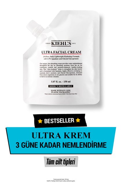 Ultra Facial 24 Saat Nemlendirici Günlük Krem 150 ml Refill Yeniden Doldurulabilir 3605972735881