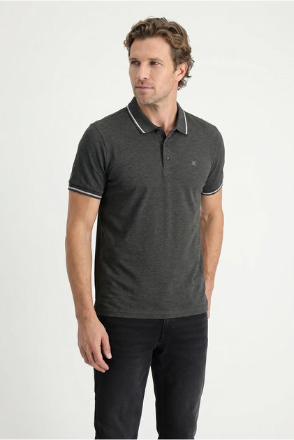 Polo Collar Slim Fit Slim Fit Embroidered Single Jersey Cotton T-Shirt