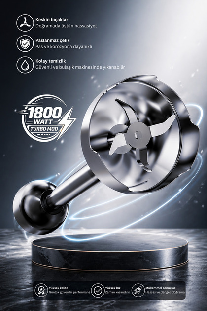 TIGRECOOK Mutfak Robotu – El Blenderı, Doğrayıcı, Rende ve Çırpıcı