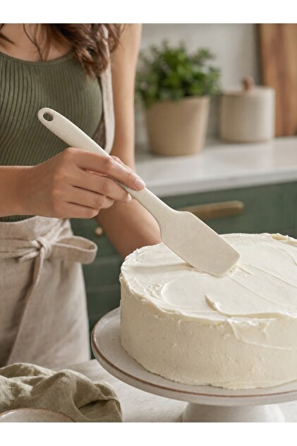 Natural Textured 28 cm Cake Spatula – Professional Cream Spreading and Smoothing Tool