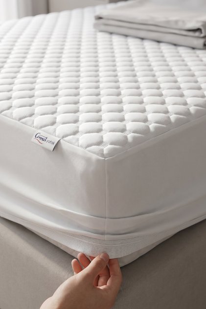 LuxeGuard Çift Kişilik Sıvı Geçirmez Alez Üst Düzey Koruma Nefes Alan Full Kenar Lastik