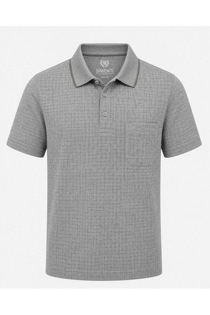 Polo Collar Classic Fit Short Sleeve Men's T-Shirt 7653