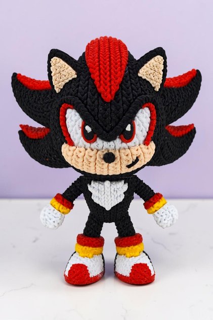 Sonic - Kirpi Shadow Yün Örgü Görünümlü Figür