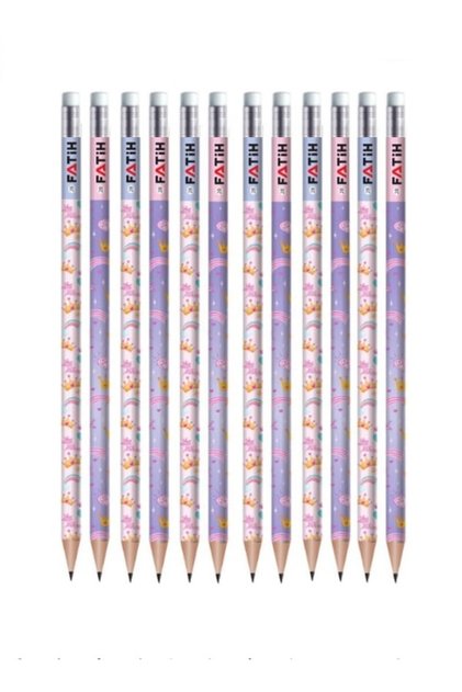 12 Pcs 2B Pencils (with Eraser)
