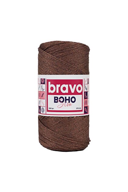 Boho Sim Polyester Macrame 205 Brown Glitter
