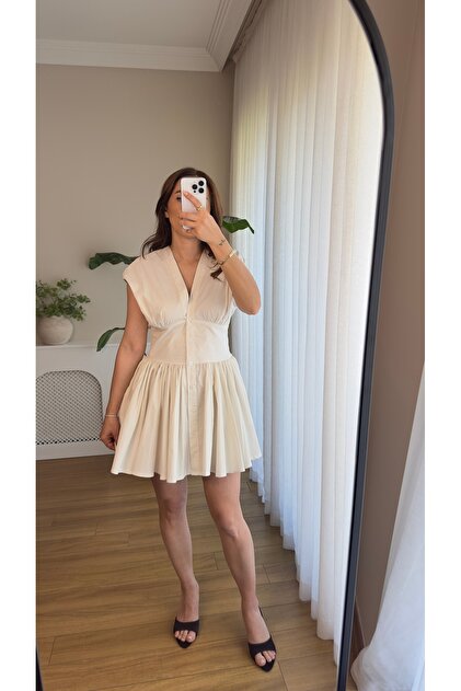 shirt dress flared skirt Black Off Shoulder Pleated Flare Midi Dress main image 0