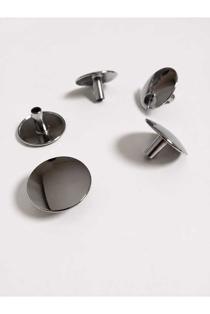 5'Li 35mm krom düğme kulpAğır Metal Zamak mobilya düğme -çekmece-gardırop kulp
