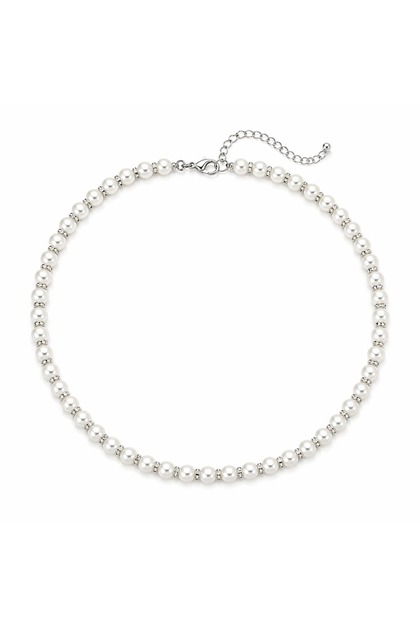 Pearl Stone Detailed Necklace
