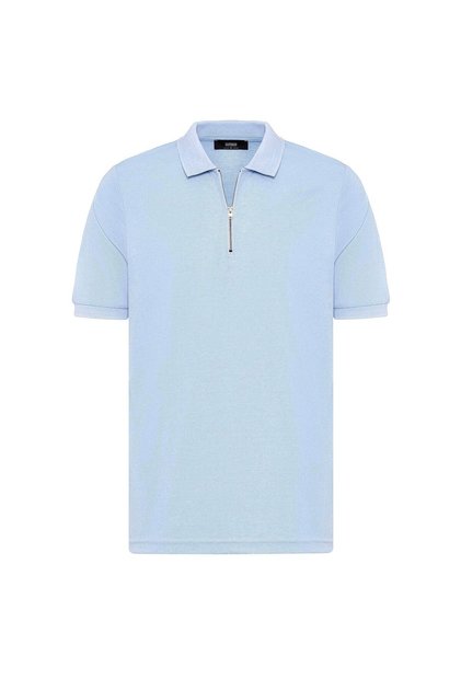 Zippered regular fit men's t-shirt