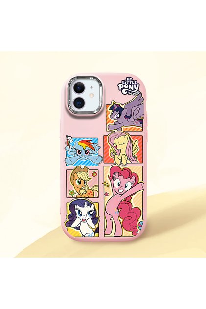 Pink Silicone Case with Shock-Absorbing Camera Protections Compatible with iPhone 11