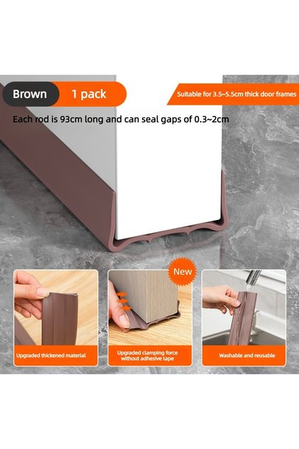 93CM 1PC No Adhesive Door Bottom Seal Strip Soundproof Windproof Weather Stripping Insect Prevention