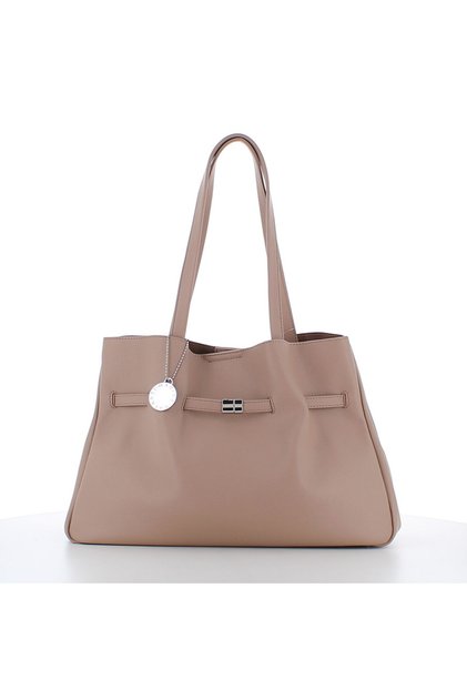 Women's Bessude Leather-Effect Shopper Bag - Beige