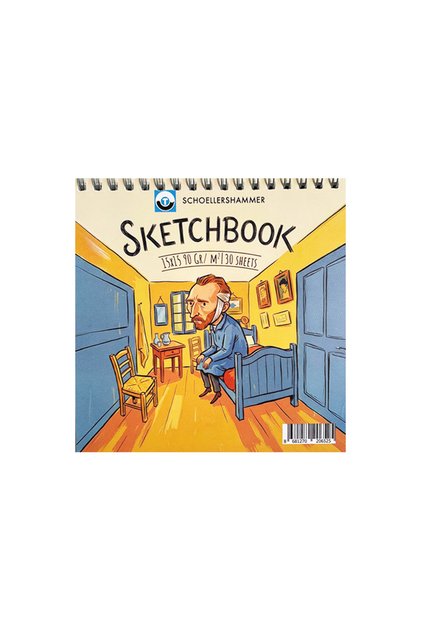 Art Comics Sketchbook 15X15Cm 90Gr 30 Sheets Arles Bedroom