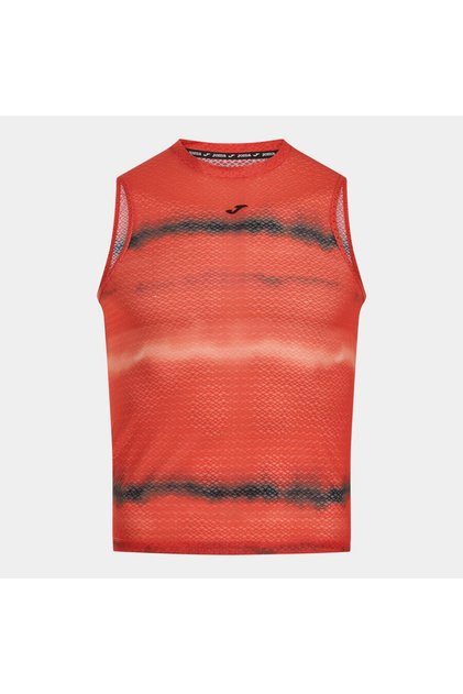 104268Aa628C Crono Men's Sleeveless Tank Top - Orange/Grey