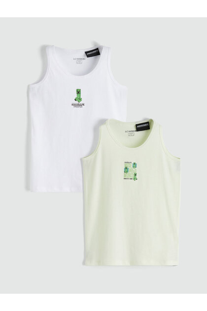 Minecraft Printed Boys' Vest 2 Pack