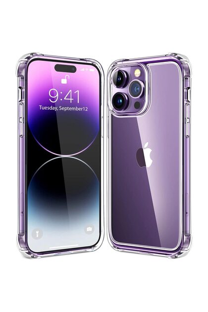 Intelli® Husa de Protectie Compatibila Apple iPhone 16 Pro Max, din silicon gel, Colturi Anti Soc, Protectie Camera, Subtire, Transparent