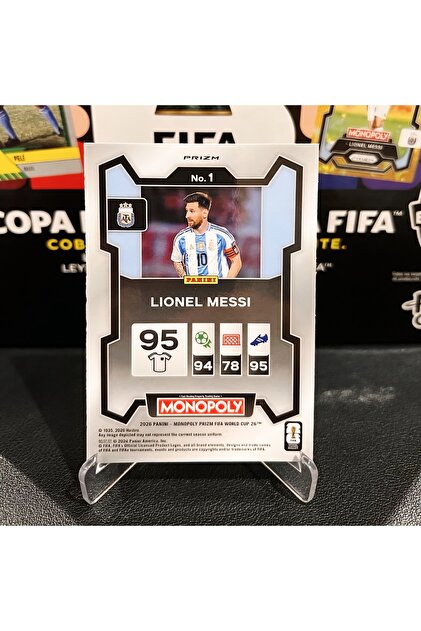 Panini Prizm Monopoly Lionel Messi No.1 Gold Ice Cracked Oyun