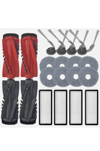 20 Parça Roborock Qrevo CurV/Qrevo C/Curv 5A1-Curv S5X/Qrevo EDGE-Edge C Fırça,Hepa Filtre,Mop Paspas Yedek Parça Seti