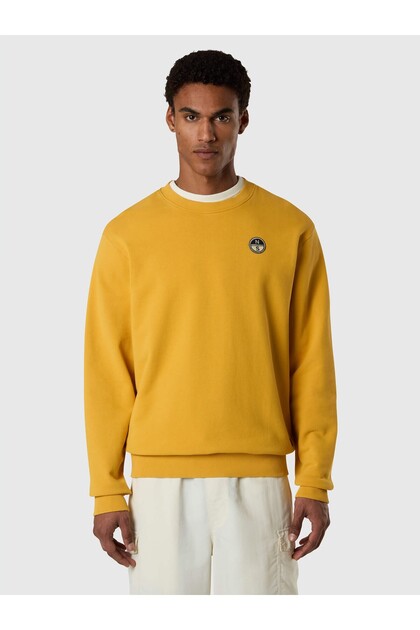 Comfort Fit Grafik Baskılı Bisiklet Yaka Erkek Pamuk Sweatshirt